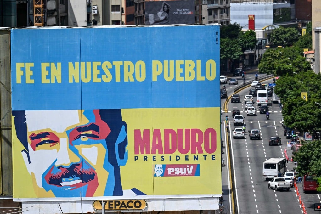 Many of Venezuela’s Chinese community who fled overseas during President Nicolas Maduro’s rule are now returning to the country. Here a billboard depicting the ousted leader reads ‘Faith in our people’, is seen in Caracas on March 10, 2026. Photo: AFP
