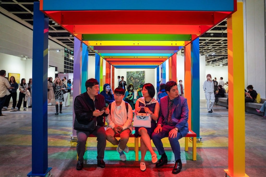 Visitors at last year’s edition of Art Basel Hong Kong. Photo: Elson Li