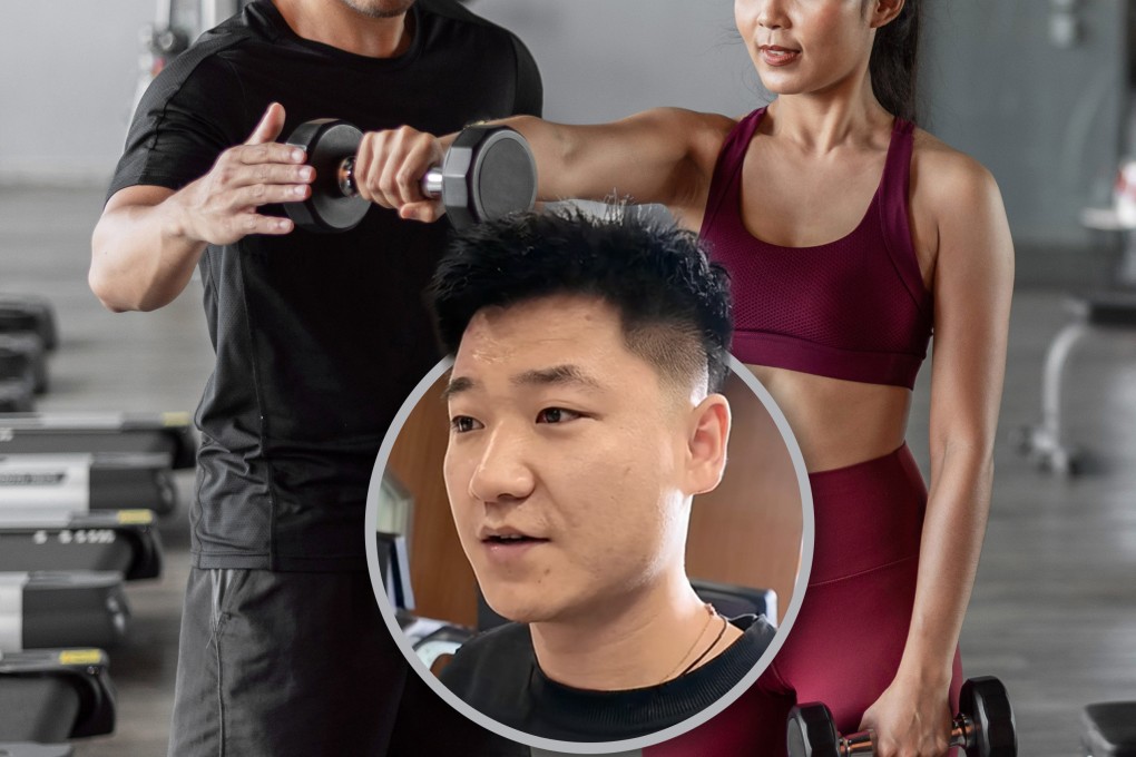 When a gym in China closed suddenly, a coach continued training his clients at a cost of over US$28,000, emphasising trust over financial loss, even selling his car. Photo: SCMP composite/Shutterstock/jiupainews