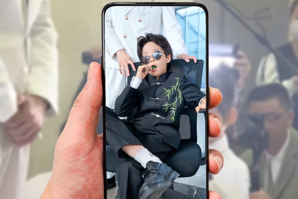 Chinese mini-dramas featuring children have caused concern due to their mature themes and content; one mother was alarmed by her son’s use of adult language after acting in such a show. Photo: SCMP composite/RedNote/iqiyi