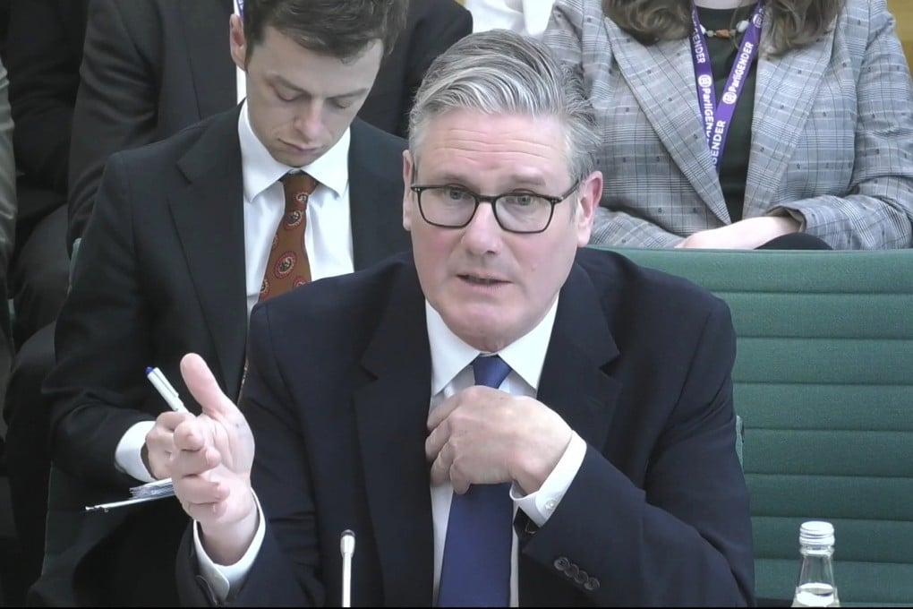 British Prime Minister Keir Starmer appears before the Liaison Committee in the House of Commons in London on Monday. Photo: PA via AP