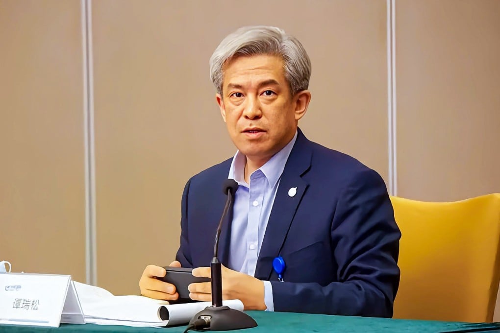 Former AVIC chief Tan Ruisong has been given a suspended death sentence for corruption. Photo: Weibo/ 长安街知事