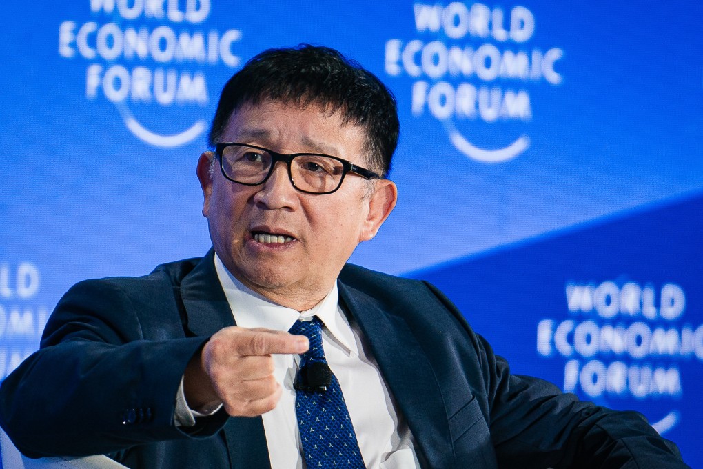 Li Cheng, a professor of political science at the University of Hong Kong, speaks during a World Economic Forum event in 2024. Photo: World Economic Forum