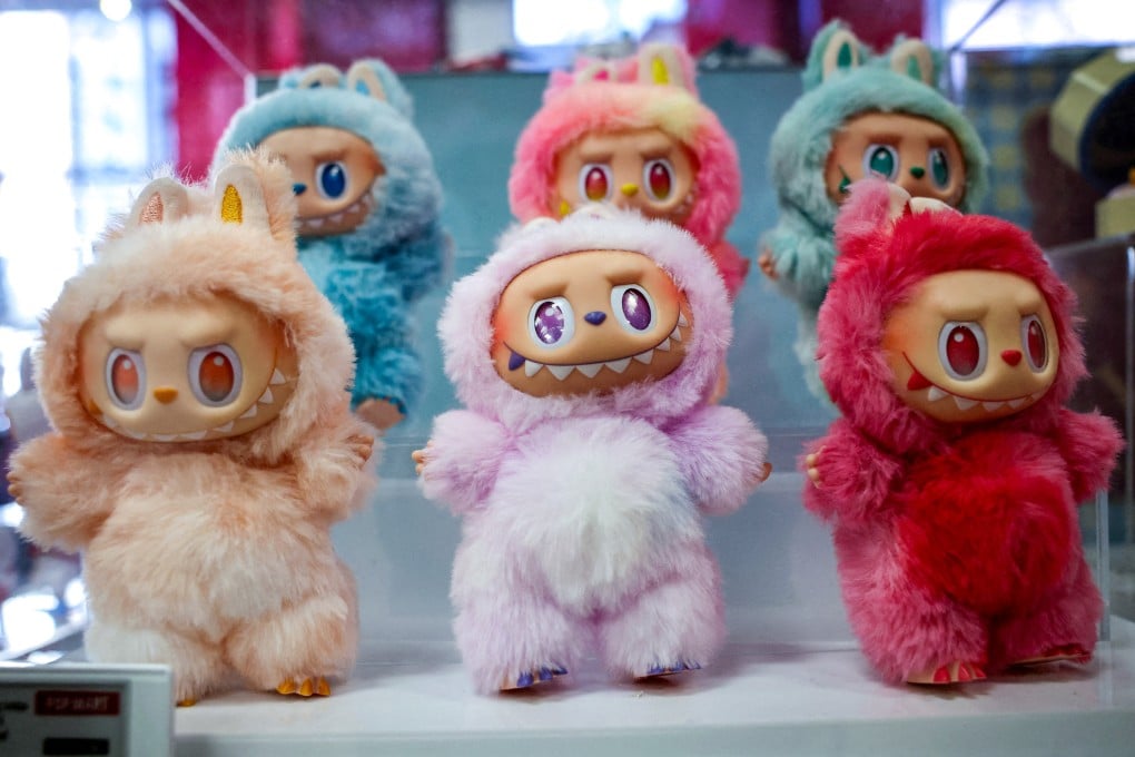 Labubu figures are displayed at Pop Mart’s Skullpanda pop-up shop in New York City on December 12, 2025. Photo: Reuters