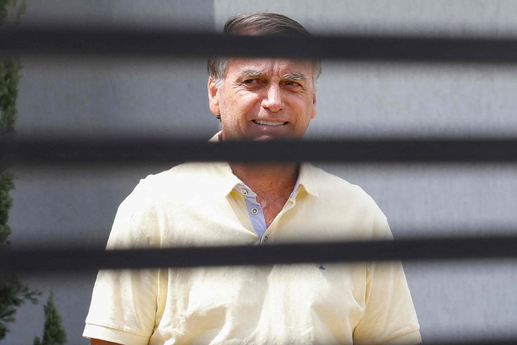 Brazil’s former president Jair Bolsonaro at his residence last year. Photo: AFP