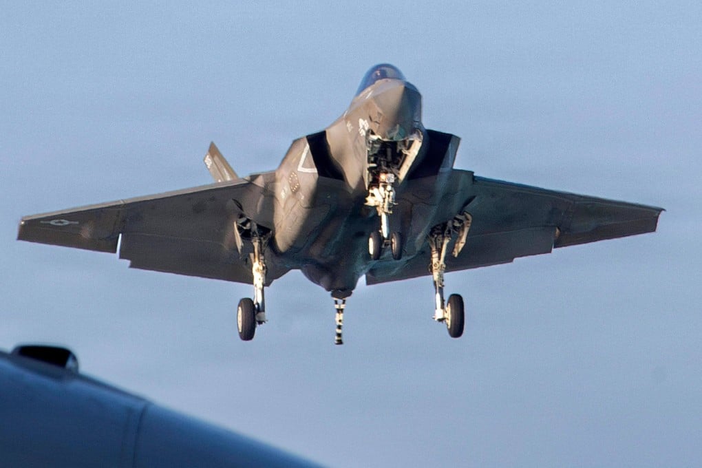 A US F-35C Lightning II prepares to land on the aircraft carrier USS Abraham Lincoln on March 3. It is not clear which warplanes the US asked Sri Lanka to host. Photo: US Navy/AFP