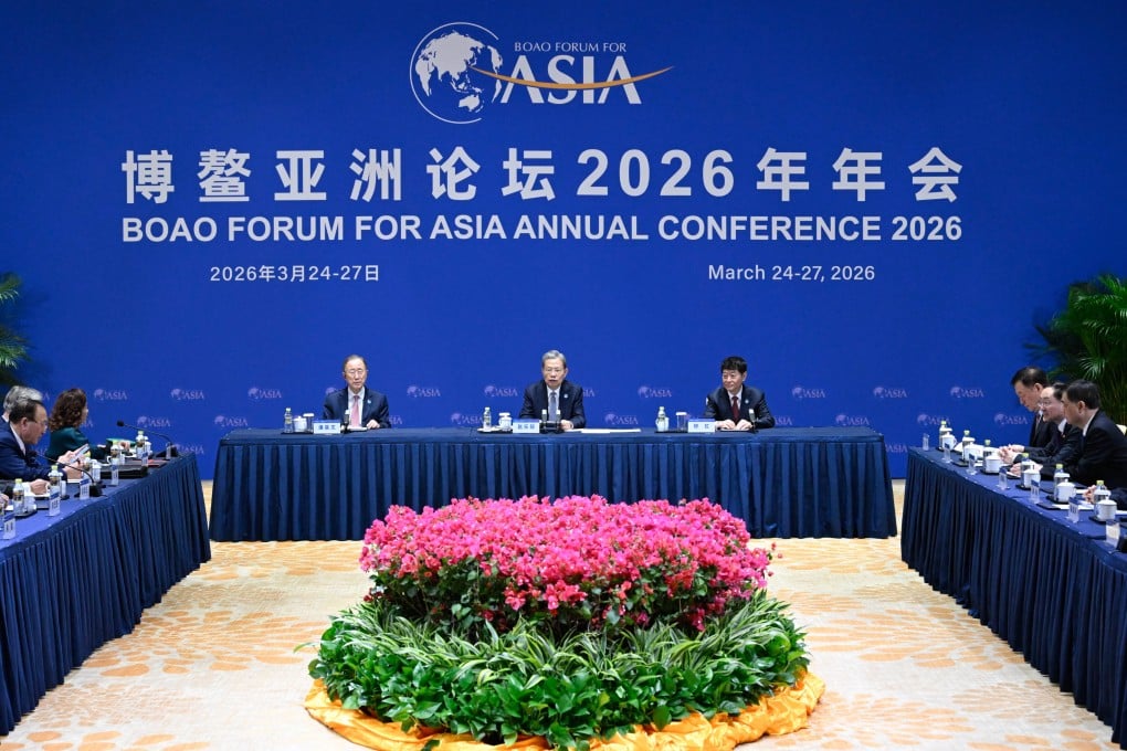 Zhao Leji, chairman of the National People’s Congress Standing Committee, at the Boao Forum for Asia in Boao, south China’s Hainan province, on Wednesday. Photo: Xinhua