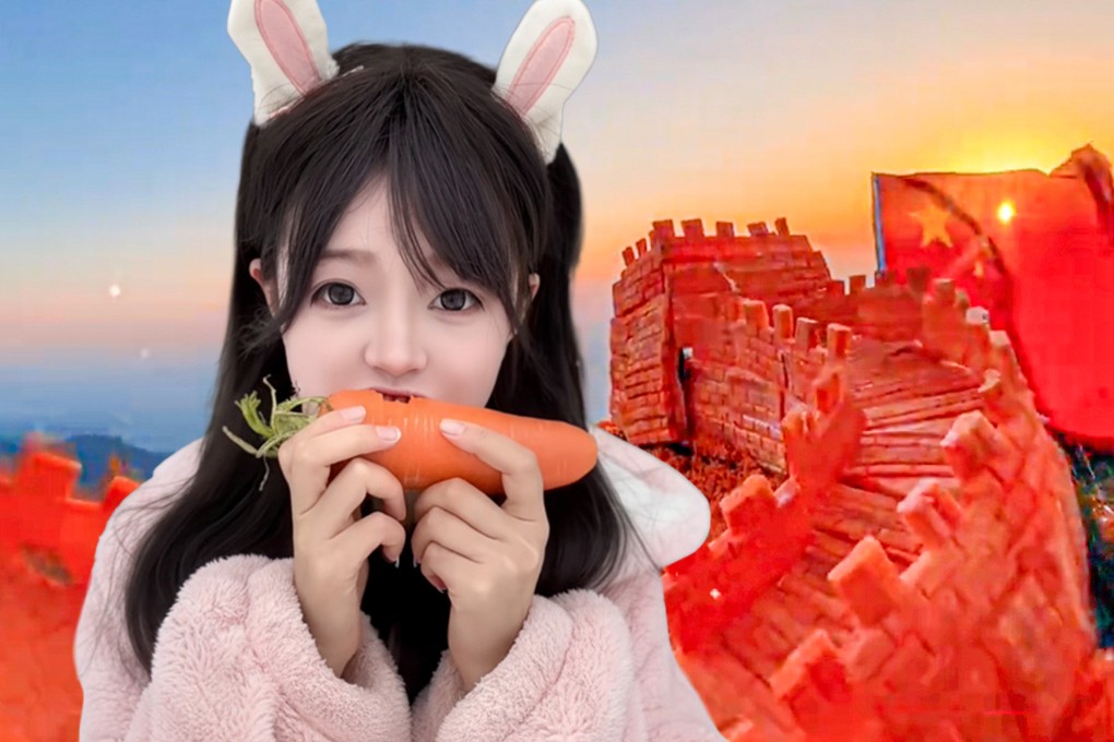 A young Chinese woman, known as a tooth sculptor, has attracted attention for using her teeth to create intricate sculptures Photo: SCMP composite/Douyin