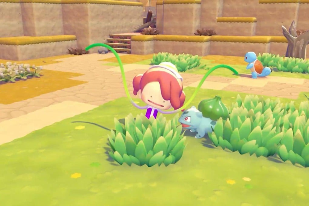 Bulbasaur (centre) in a screen grab from Pokemon Pokopia on the Nintendo Switch 2. Photo: Pokemon/dpa