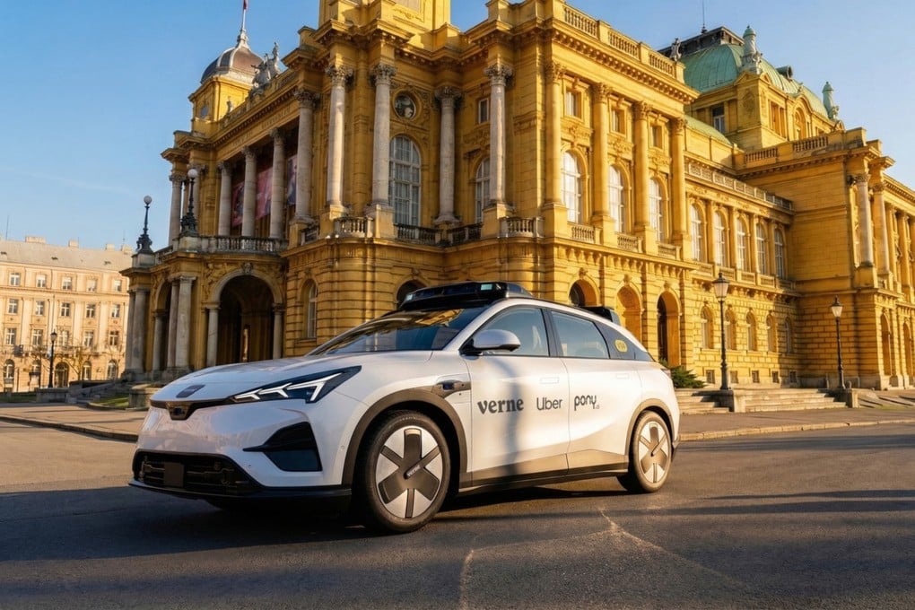 The partners have begun testing in Zagreb, Croatia, using Pony’s Gen-7 system and electric SUVs made by Chinese state-owned carmaker BAIC. Photo: Handout