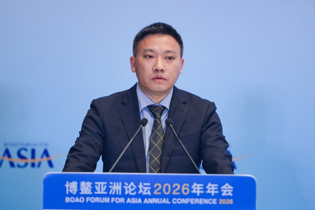 Chen Jihong, distinguished professor at Shenzhen University and president of the Shenzhen International Maritime Research Institute, speaks at the Boao Forum for Asia in southern China’s Hainan Province. Photo: Xinhua