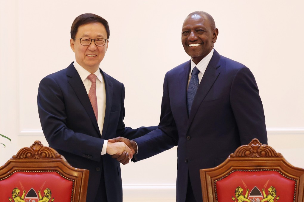 Chinese Vice-President Han Zheng met with Kenyan President William Ruto in Nairobi, Kenya, on March 24 and the two countries reached key trade and infrastructure deals. Photo: Xinhua