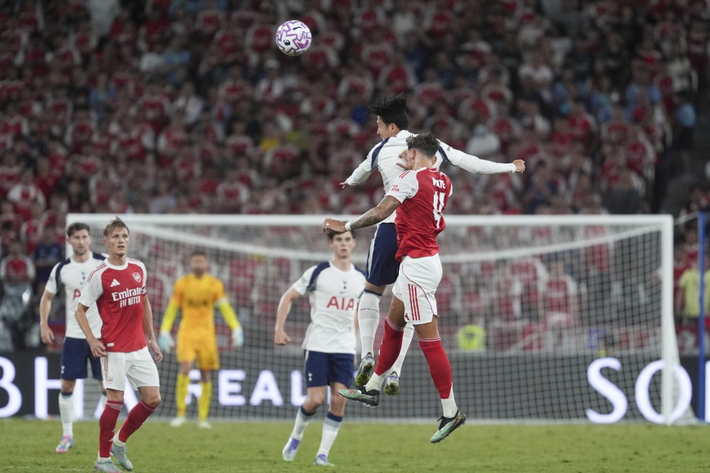 Arsenal and Tottenham Hotspur playing at Kai Tak Stadium last year at the Hong Kong Football Festival. Photo: Elson Li