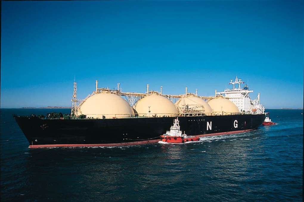 An LNG tanker from the Karratha LNG Plant, off the coast of Western Australia, Australia, in 2003. Photo: SCMP