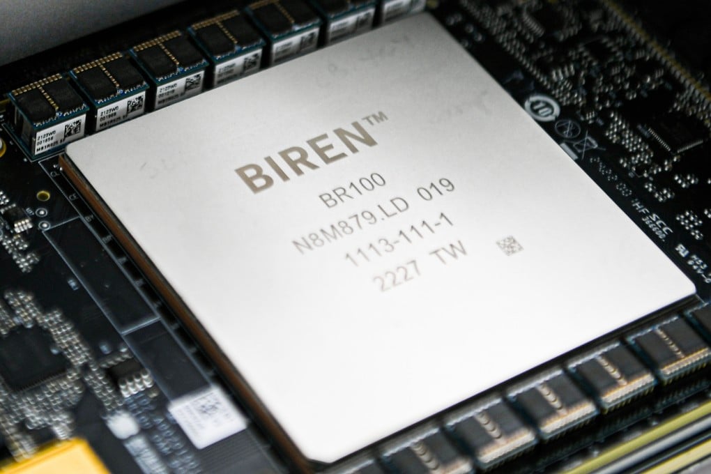 The Biren Technology BR100 GPU chip. Photo: Handout