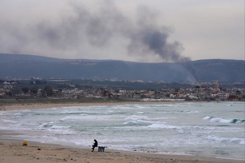 Smoke rises from Israeli artillery fire on a village in southern Lebanon on Saturday. Photo: AP