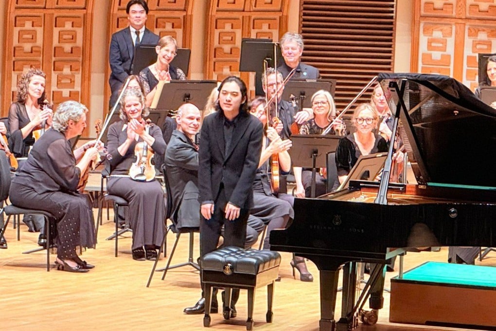 Pianist Yunchan Lim with the Academy of St Martin in the Fields orchestra at the Hong Kong Cultural Centre Concert Hall during the Hong Kong Arts Festival on Saturday. Photo: HKAF
