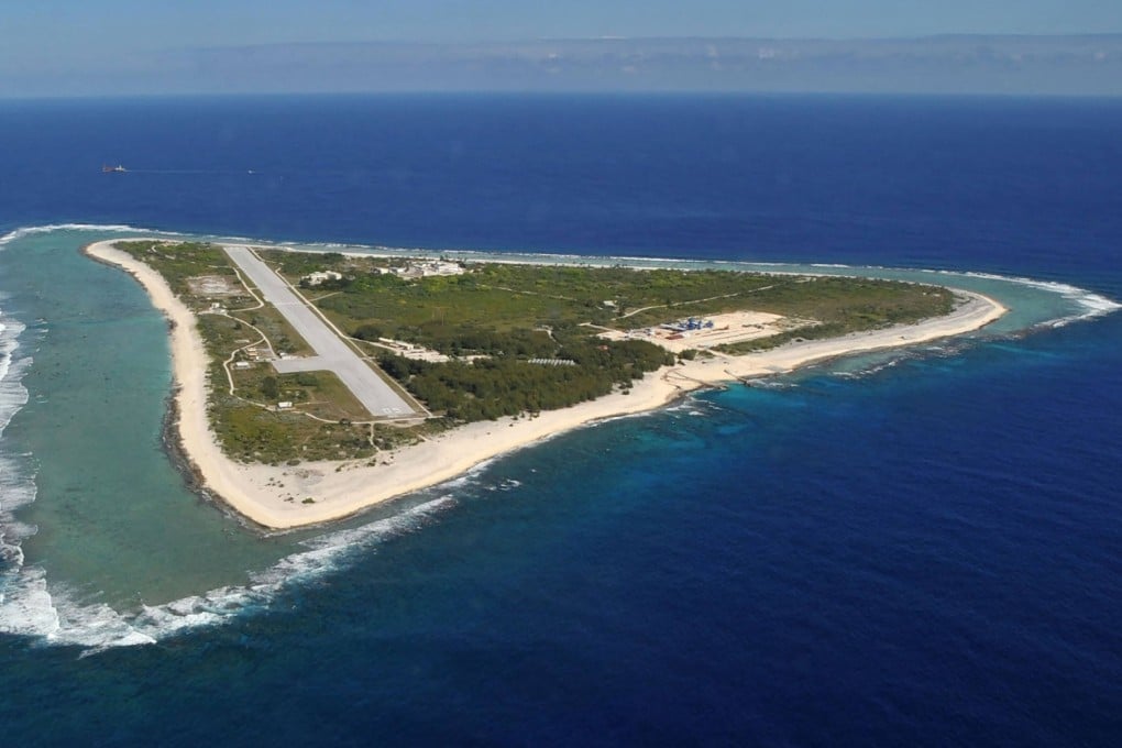 Tiny Minamitorishima, with its land area of about 1.51 sq km,  has no permanent residents Photo: Jiji Press/AFP
