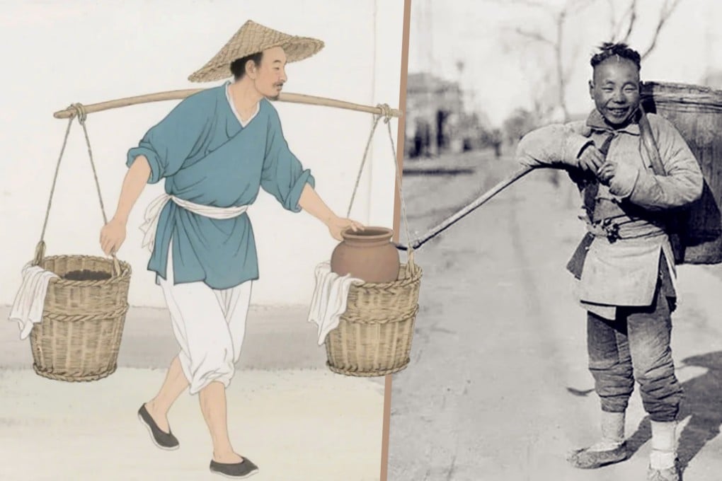 In ancient China, the profession of “dung collector” was highly lucrative, with fierce competition to gather “night soil.” Photo: SCMP composite/Baidu/Sohu
