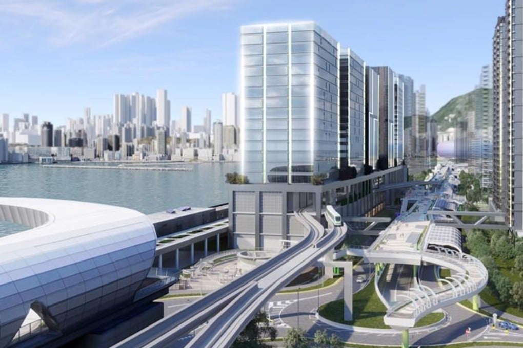 An illustration of the planned Smart and Green Mass Transit System in Kai Tak. Photo: Handout