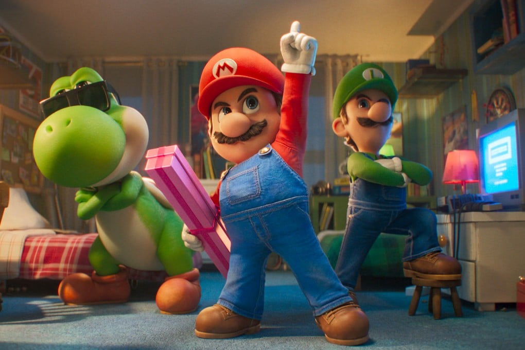 (From left) Yoshi (voiced by Donald Glover), Mario (Chris Pratt) and Luigi (Charlie Day) in a screen grab from The Super Mario Galaxy Movie (category 1), directed by Aaron Horvath and Michael Jelenic.