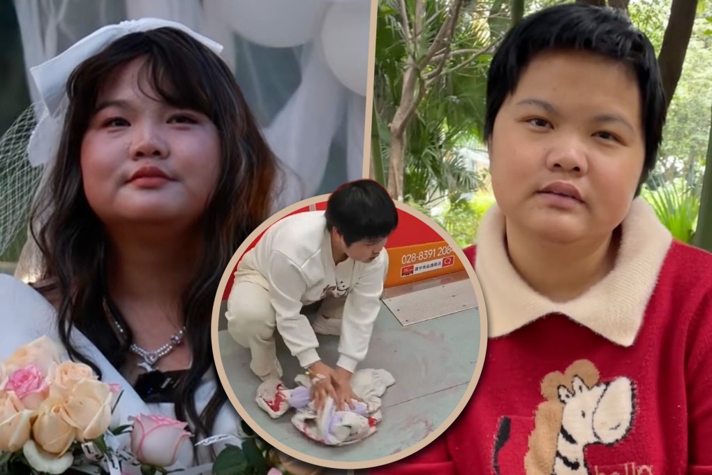 A Chinese woman who was travelling on an underground train and spat blood then wiped it from the floor with her jacket has received US$58,000 in donations after her video went viral. Photo: SCMP composite/Douyin