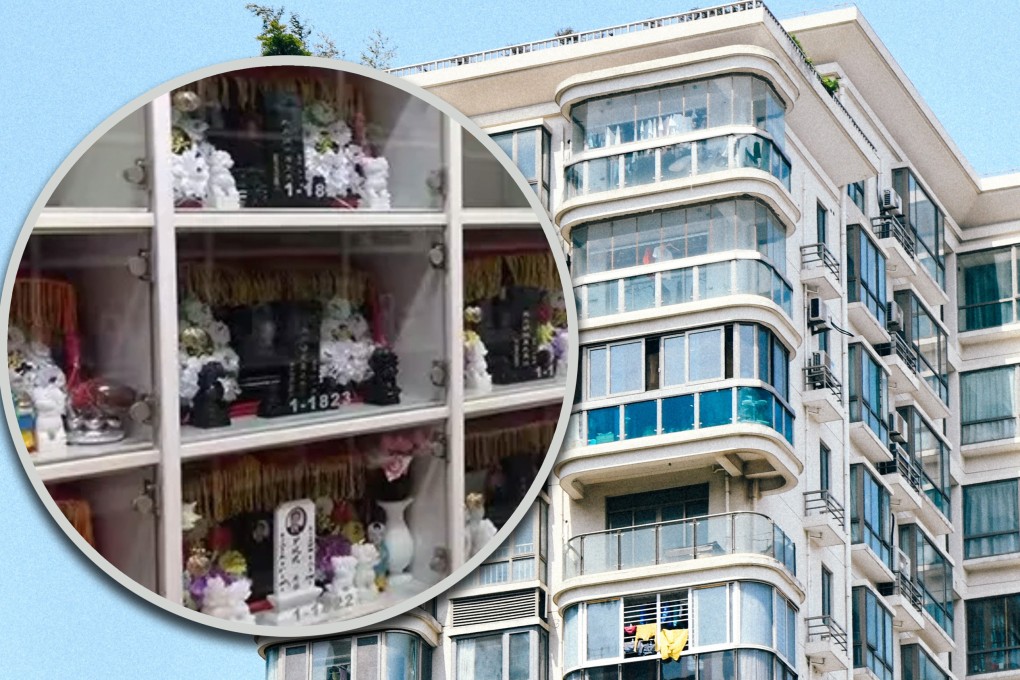 As cemetery costs rise in China, many people are buying flats to store the ashes of their loved ones. Photo: SCMP composite/Shutterstock/RedNote