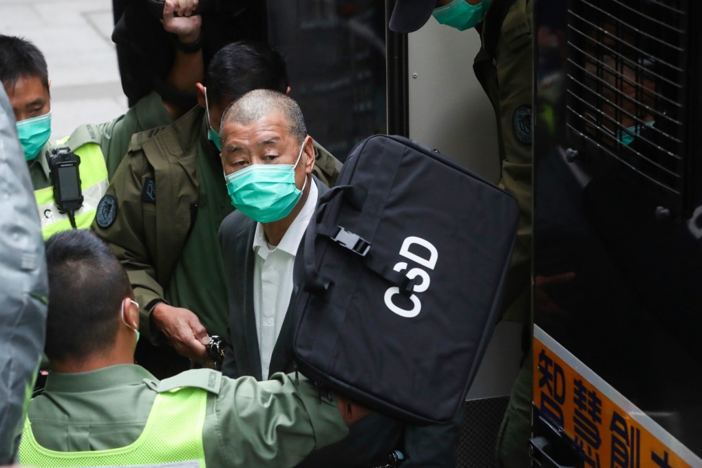 Jimmy Lai in 2021. He was sentenced to 20 years in prison in February after being convicted of two conspiracy counts of collusion with foreign forces and a third of conspiracy to print and distribute seditious articles.  Photo: Sam Tsang