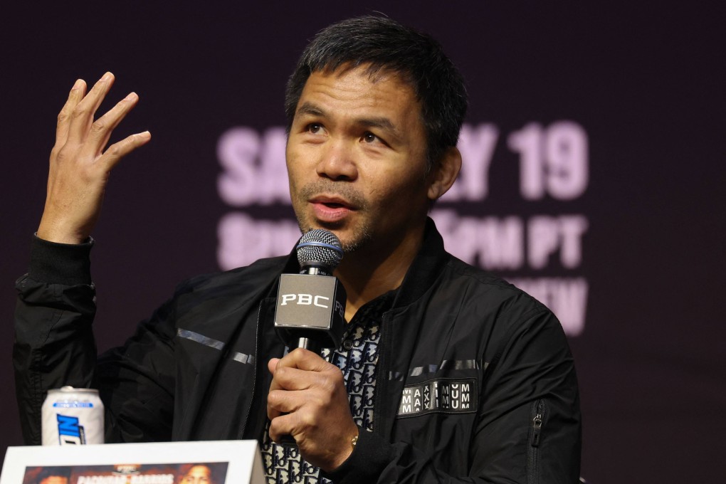 Filipino boxer Manny Pacquiao says the contract he and Floyd Mayweather signed “is for a professional boxing match”. Photo: AFP
