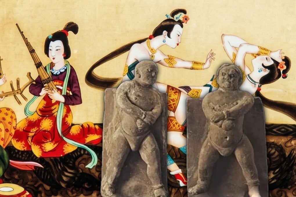 In ancient China, women’s sumo wrestling was a popular form of entertainment and the country is believed to hold the earliest records of female sumo wrestlers. Photo: SCMP composite/Baidu