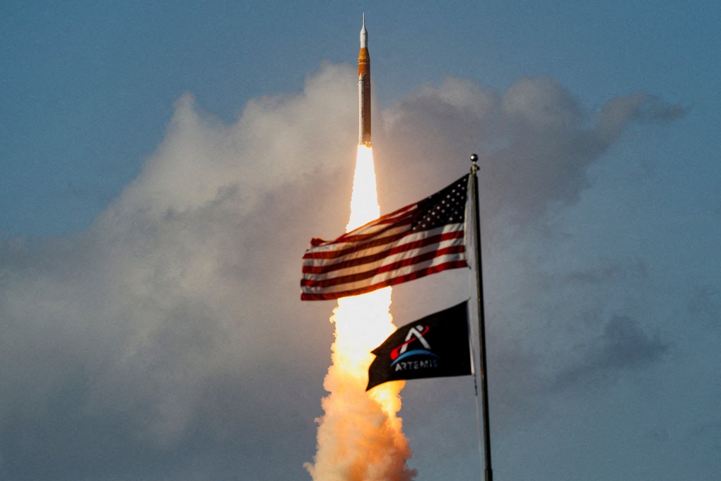 Nasa’s Artemis II mission lifts off from the Kennedy Space Centre in Cape Canaveral, Florida. Photo: Reuters