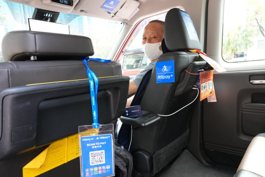 Hong Kong mandated that taxi drivers provide at least two digital payment options from April 1. Photo: Jelly Tse