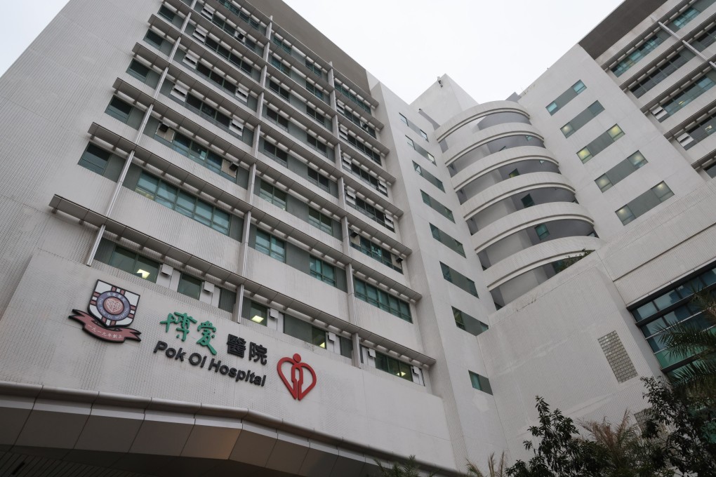 The taxi driver was taken to Pok Oi Hospital in Yuen Long for treatment after sustaining head injuries. Photo: Jelly Tse