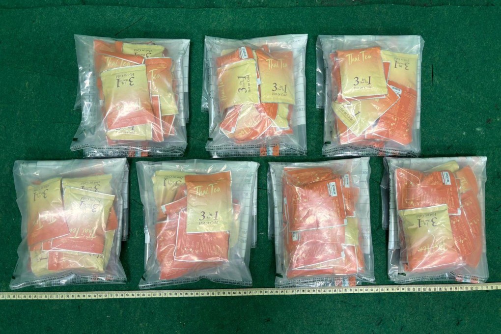 Hong Kong customs seized 6.5kg of suspected drugs in two operations. Photo: Handout