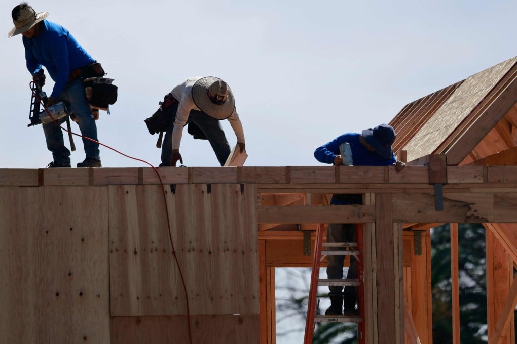 Construction workers in California in March. Photo: via AFP