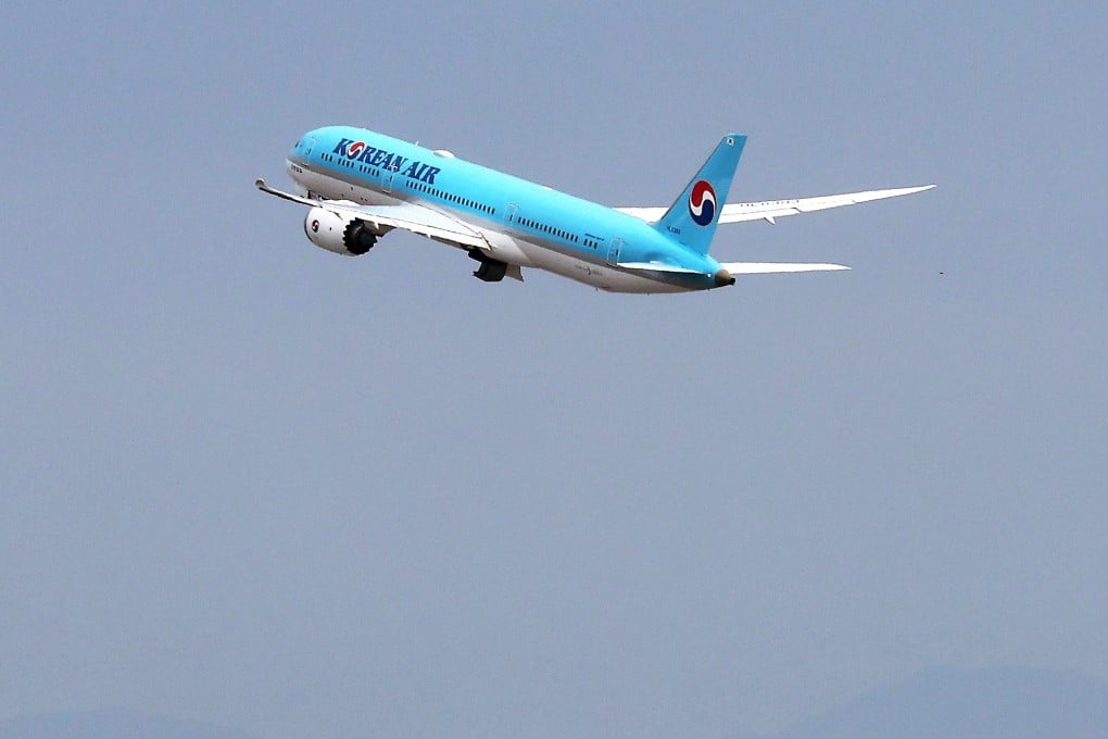 A Korean Air plane takes off from South Korea’s Incheon International Airport on Wednesday. Photo: EPA