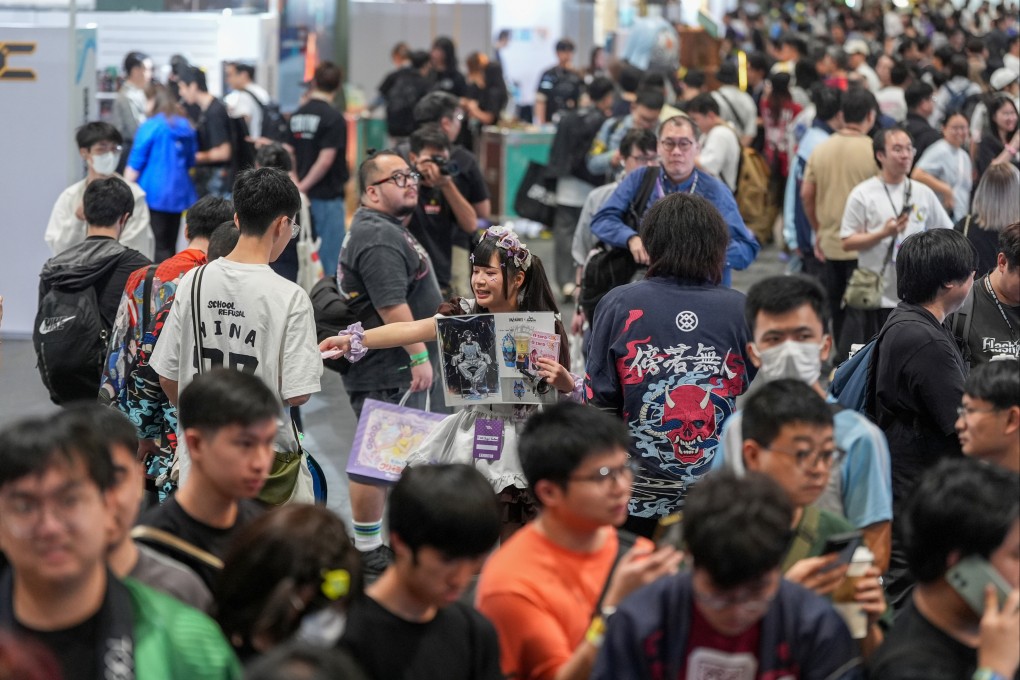 Crowds pack the IP extravaganza at AsiaWorld-Expo on Saturday. Photo: Eugene Lee