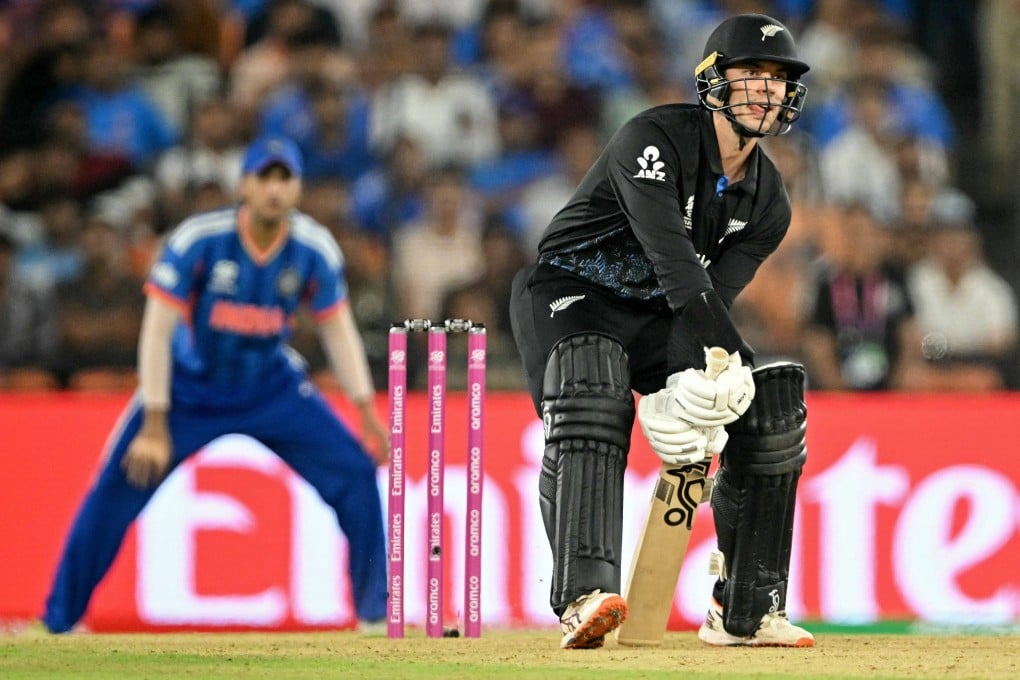 Mark Chapman digs out a yorker during the recent T20 World Cup final. Photo: AFP