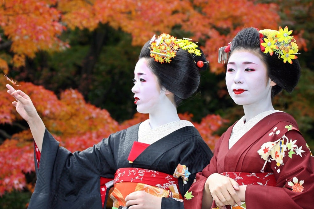 Maiko (apprentice geisha) are seen in Kyoto, Japan. An ex-maiko describes how she left the geisha tradition - which she describes as an “extremely abnormal world” - after she says she experienced sexual harassment, physical and verbal abuse, and more. Photo: AFP