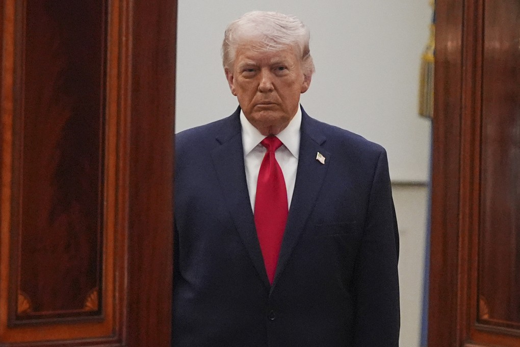 US President Donald Trump before giving his national address on the Iran war last week. Photo: AP
