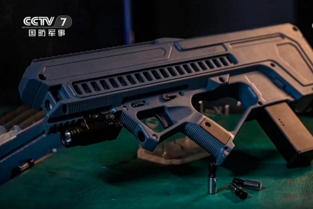 The gun featured on state television. Photo: CCTV