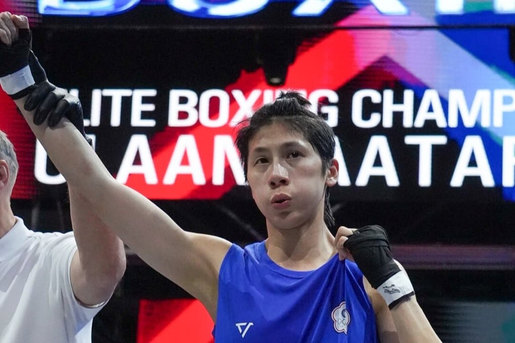Olympic boxing champion Lin Yu-ting after her win over Ayaka Taguchi of Japan at the Asian Boxing Elite Championships last Friday. Photo: Instagram/officialasianboxing