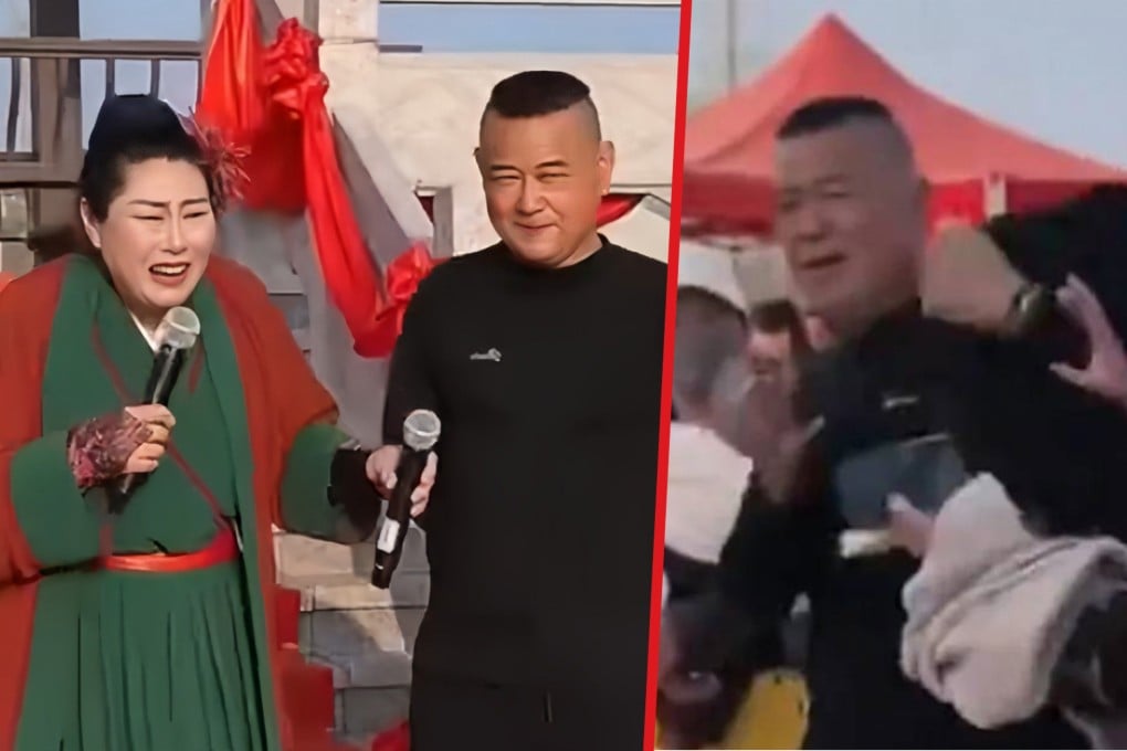 A Chinese man has enraged many people online after he joined a matchmaking event while his wife popped to the bathroom. Photo: SCMP composite/Douyin