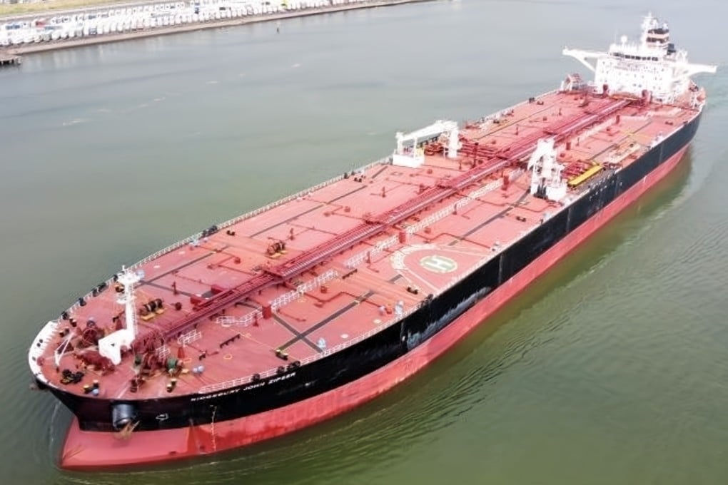 A tanker shown in an image posted by Iran’s embassy in Kuala Lumpur, which said it was the first Malaysian-linked vessel to pass through the Strait of Hormuz. Photo: x / iraninmalaysia