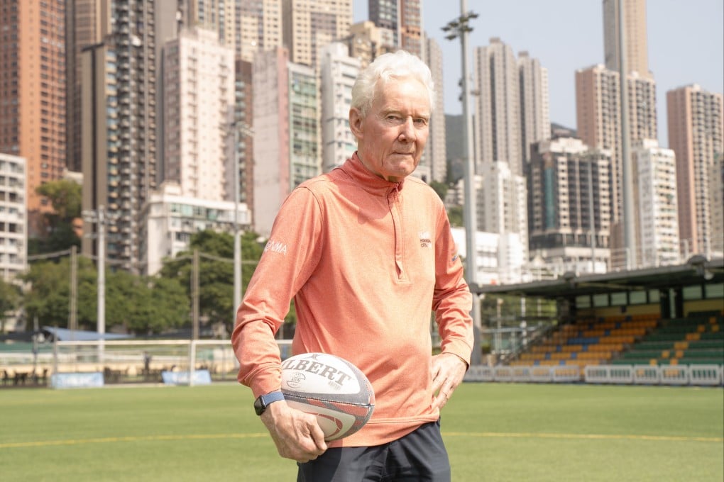 Bob Lloyd poses for a portrait at the Hong Kong Football Club, Happy Valley, Hong Kong. Lloyd served as the captain of Hong Kong team during the first Hong Kong Sevens in 1976. Photo: Alexander Mak