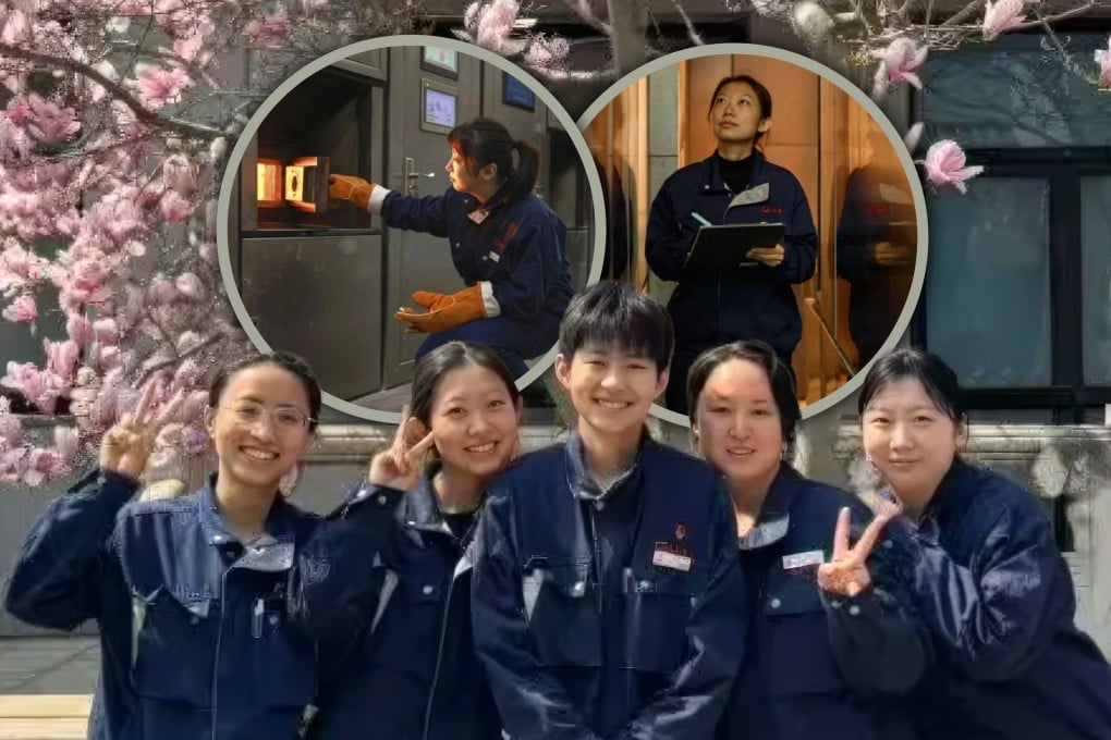 China’s only all-female cremation team, the “Fire Roses”, works tirelessly in Beijing’s extreme heat, cremating bodies and meticulously cleaning bones. Photo: SCMP composite/QQ.com