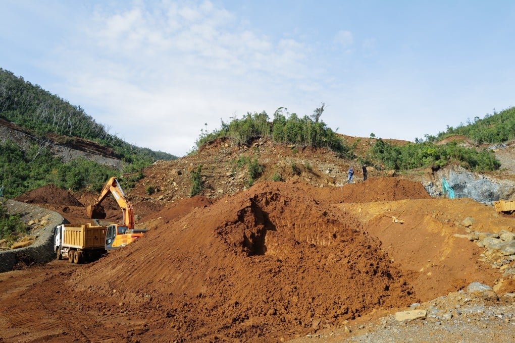 Nickel mining operations in the town of Cagdianao, Dinagat Island, the Philippines. Photo: Jeoffrey Maitem