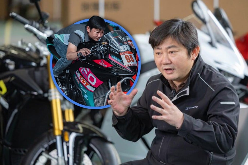 Zhang Xue, the founder of ZXMOTO in China, who previously said he did not receive “a single cent” in government subsidies later revised his stance after igniting a controversy. Photo: SCMP composite/Xinhua/Sohu