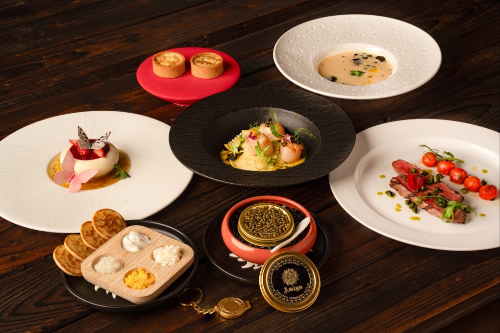 Amigo’s six-course dinner in Hong Kong includes its house-brand caviar. Photo: Handout