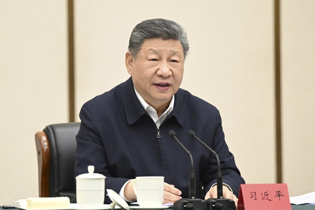 President Xi Jinping chairs a symposium in the Xiong’an New Area, north China’s Hebei province, on March 23. Photo: Xinhua